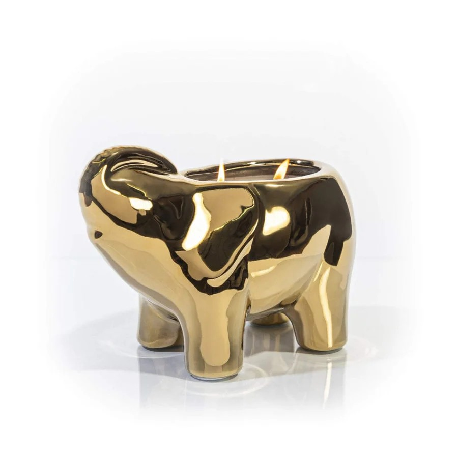 Gold Elephant Candle - Thumbnail 2