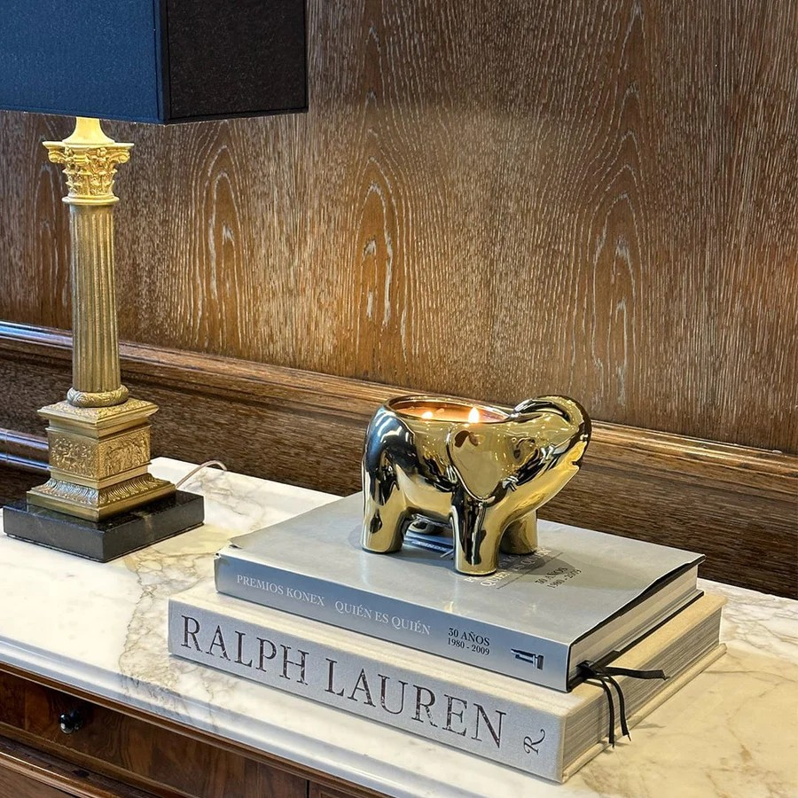 Gold Elephant Candle - Thumbnail 3